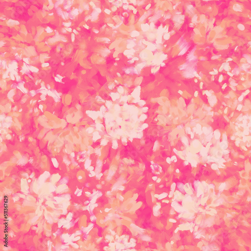Seamless bright floral patterns made in the style of impressionism. multicolor free strokes hand-drawn expressive. Juicy bright fashionable summer trend. Gorgeous bright flowers painted by hand
