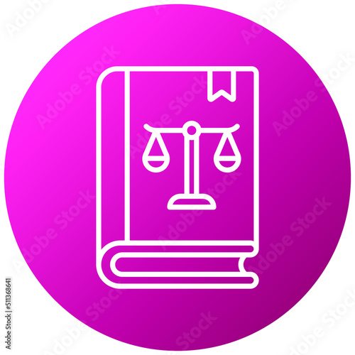 Law Book Icon Style