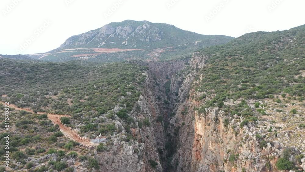 stunning nature's wonder scene at desirable holiday destination , aerial drone turquoise water , Kas , Antalya stunning nature's wonder scene at desirable holiday destination , aerial drone turquoise water , Kas , Antalya