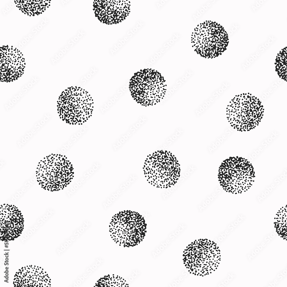Seamless pattern with color dotted circles Seamless pattern with color dotted circles