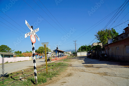 old trains in trinidas on cuba photo