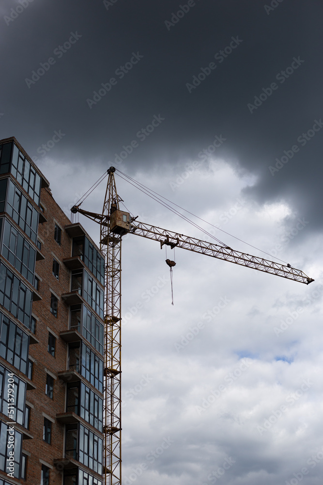 construction site with crane construction site with crane