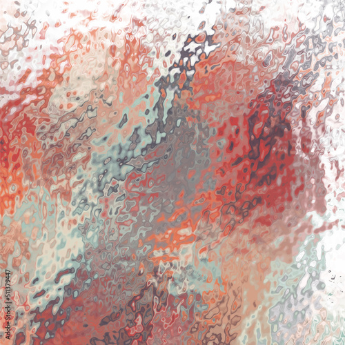 Water splash, color abstract background seamless pattern hand-drawn vector illustration