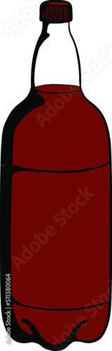 Kvas is summer drink. Vector illustration will serve well for printing.