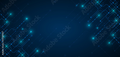 Abstract hi tech. Abstract digital background with technology. Vector abstract technology. Interface.	