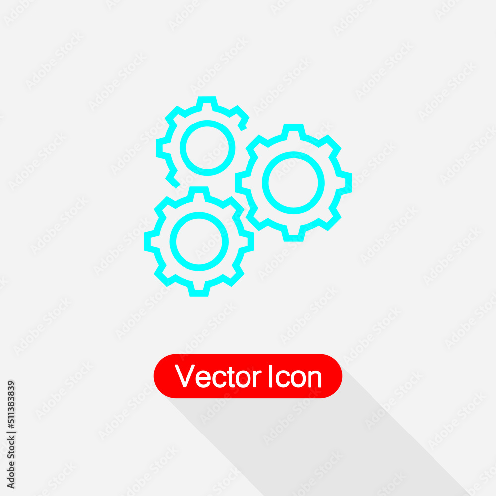 Gear Icon Vector Illustration Eps10 Gear Icon Vector Illustration Eps10
