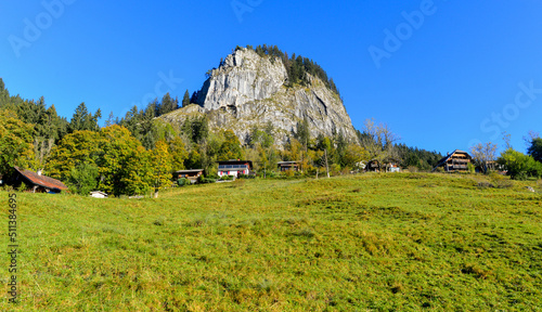 Bergdorf Ebnit im Gemeindegebiet der Stadt Dornbirn in Vorarlberg (Österreich)