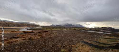 idyllisches Landschafts Panorama in Island