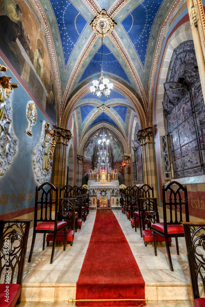 Interior da Basílica de Nossa Senhora do Carmo - Campinas, São Paulo, Brasil