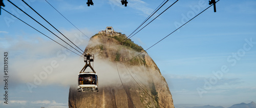 Sugaloaf montain (Pao de Acucar) One of the most beautiful post-cards of Rio de Janeiro photo