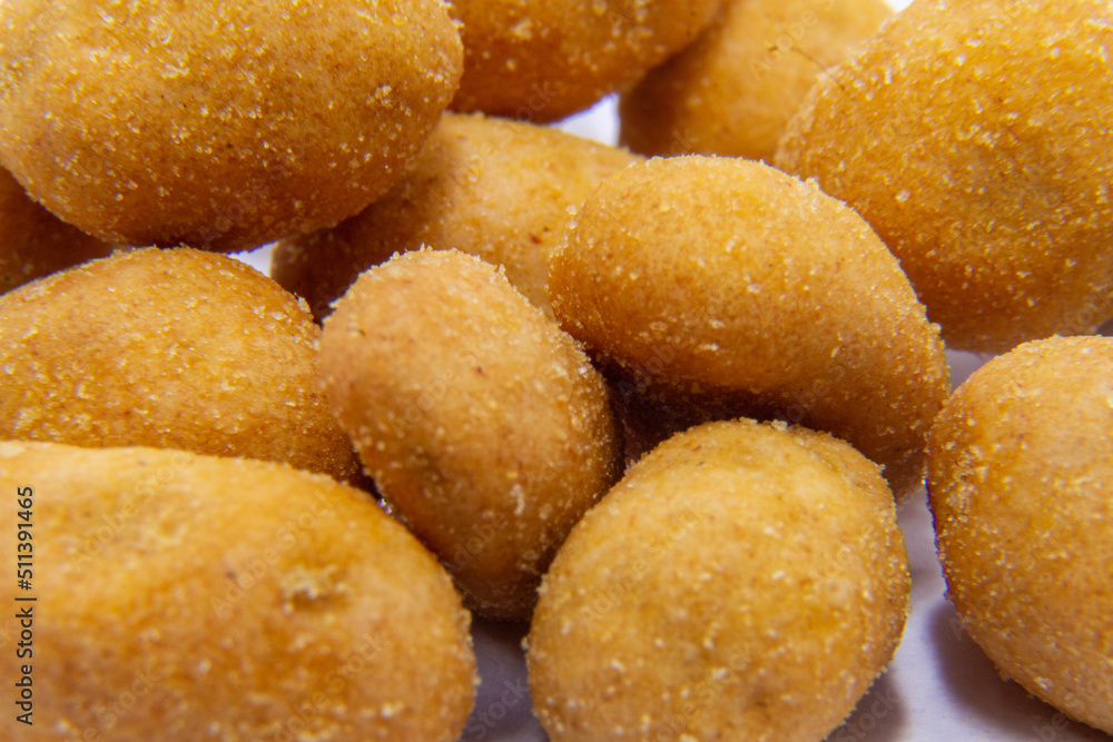 closeup Salted Roasted Coated Peanuts macro closeup Salted Roasted Coated Peanuts macro