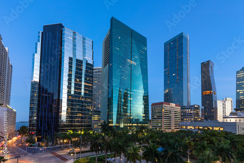 Business and residential buildings, Brickell, Miami, Florida, USA photo