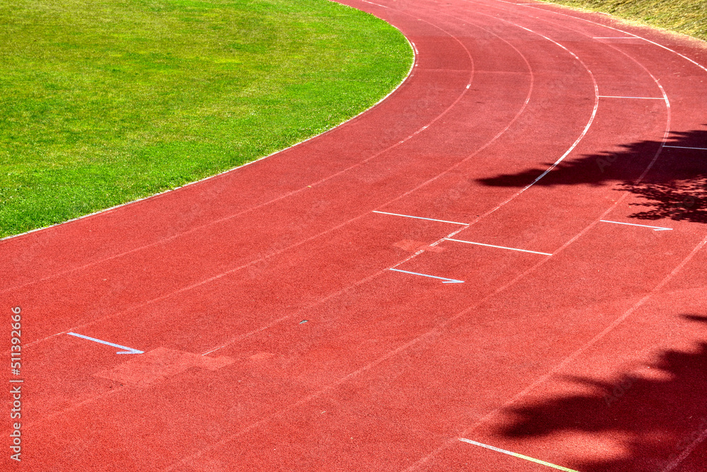 Laufbahn, Laufstrecke, Fußballplatz, Sportplatz, Sportzentrum, Stadion, Belag, Spur, 400 m