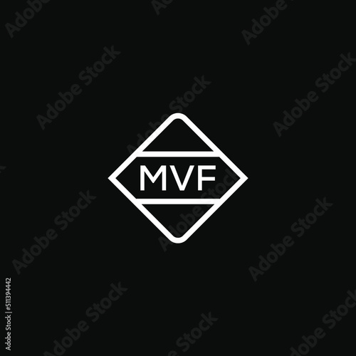 MVF letter design for logo and icon.MVF typography for technology, business and real estate brand.MVF monogram logo.vector illustration. photo