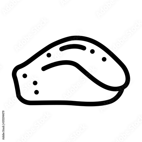 broiler Liver line icon vector. broiler Liver sign. isolated contour symbol black illustration