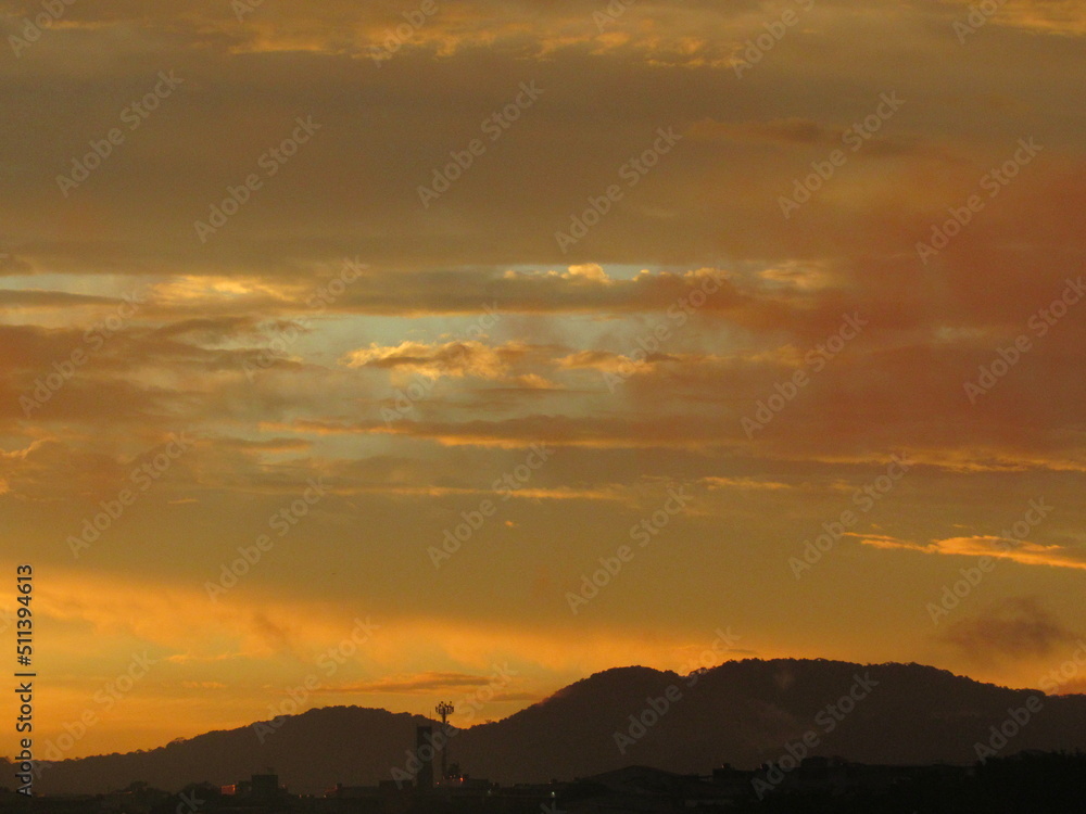 Fototapeta premium orange sky