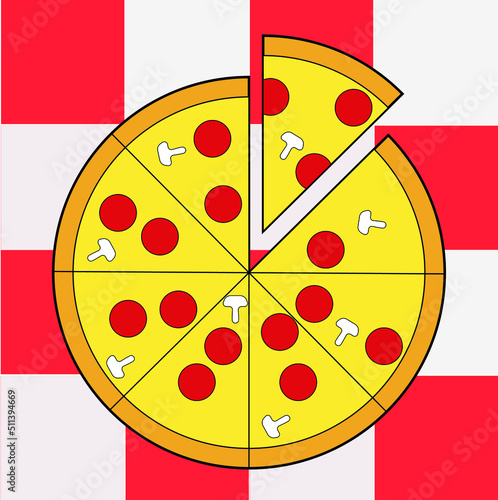 pizza for banner and advertising