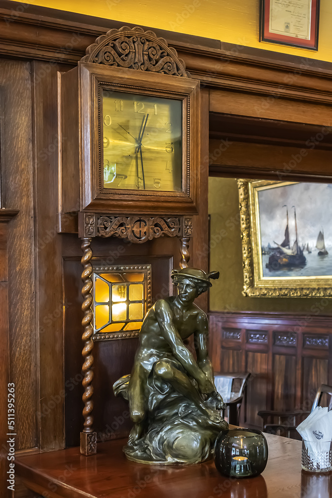Interior of the Royal Industrial Big Club (Koninklijke Industrieele Groote Club) on Dam Square Interior of the Royal Industrial Big Club (Koninklijke Industrieele Groote Club) on Dam Square