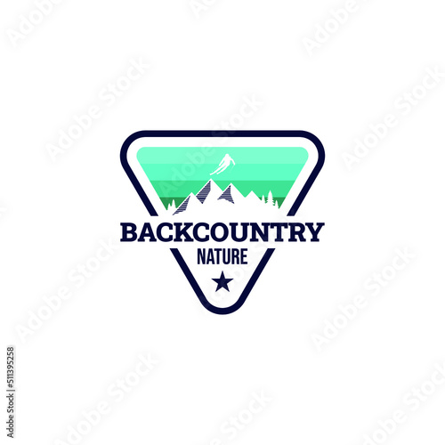 Backcountry Mountain Logo Design