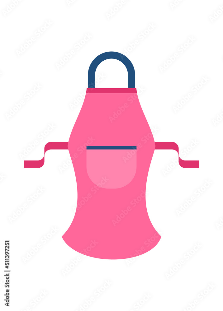 Obraz premium Chef apron icon. Simple flat illustration. 