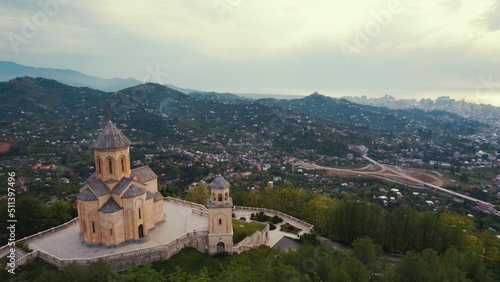magnificent view from Sameba Holy Trinity Church in Batumi, Adjara, Georgia. High quality photo