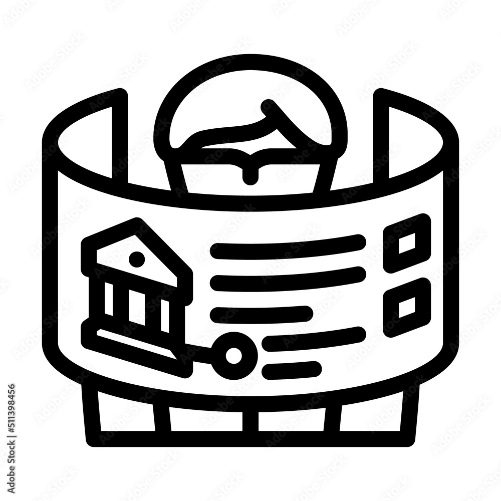 virtual 3d bank in metaverse line icon vector. virtual 3d bank in metaverse sign. isolated contour symbol black illustration virtual 3d bank in metaverse line icon vector. virtual 3d bank in metaverse sign. isolated contour symbol black illustration