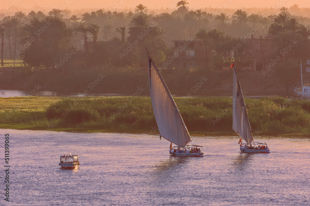 Fototapeta premium Morning Sail on the Nile 