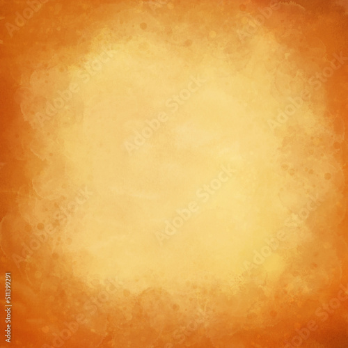Abstract orange and yellow watercolor background. Watercolor background for invitations, cards, posters. Texture, abstract background, color splashing