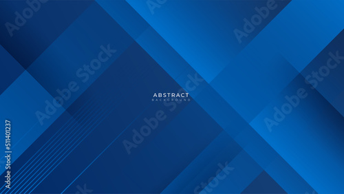 Abstract blue geometric shapes light silver technology background vector. Modern diagonal presentation background.