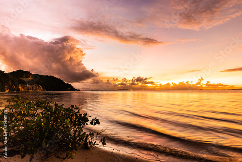 sunset on the beach © DANIEL