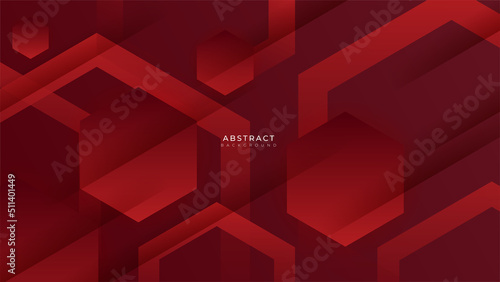 Modern red abstract presentation background with stripes lines