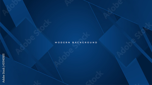Modern blue geometric shapes corporate abstract technology background. Vector abstract graphic design banner pattern presentation background web template.