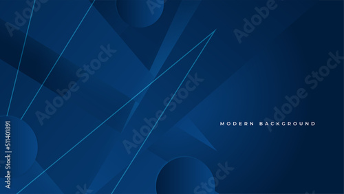 blue geometric shapes abstract modern technology background design. Vector abstract graphic presentation design banner pattern background web template.