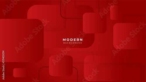 Abstract red geometric shapes background. Vector abstract graphic design banner pattern presentation background web template.