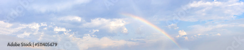 Fototapeta Naklejka Na Ścianę i Meble -  Sky replacement Rainbow Sky