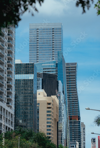 skyscrapers in downtown city Brickell miami 