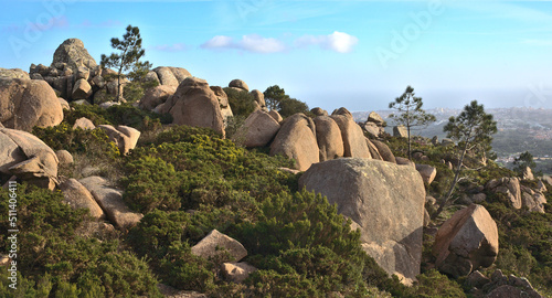 Photography rocks and sky in the mountains in Sintra, Portugal