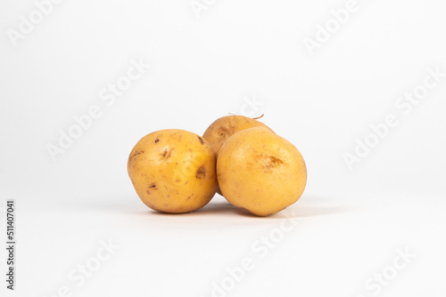 Creole Potatoes Isolated on White Background