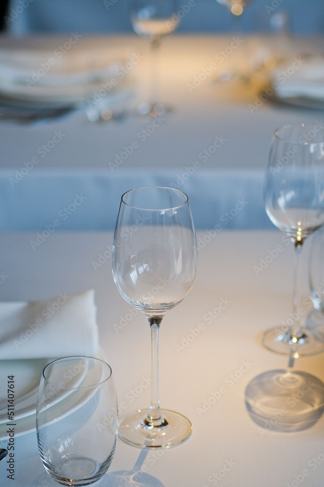empty glass water on the table
empty glass water on the table