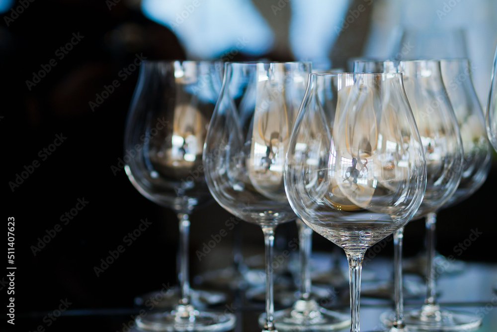 empty glass water on the table
empty glass water on the table