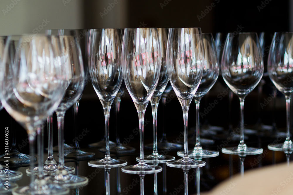 empty glass water on the table
empty glass water on the table