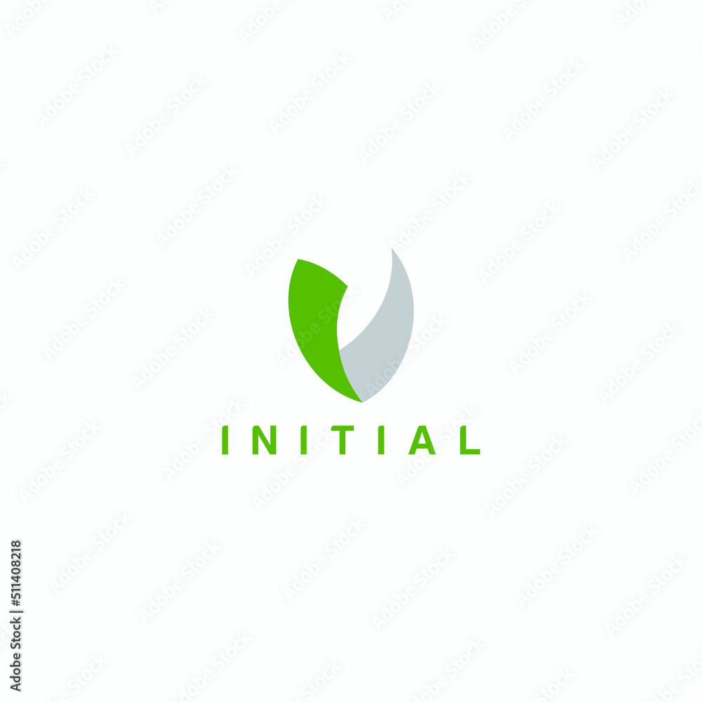 logo design vector initial V with modern style