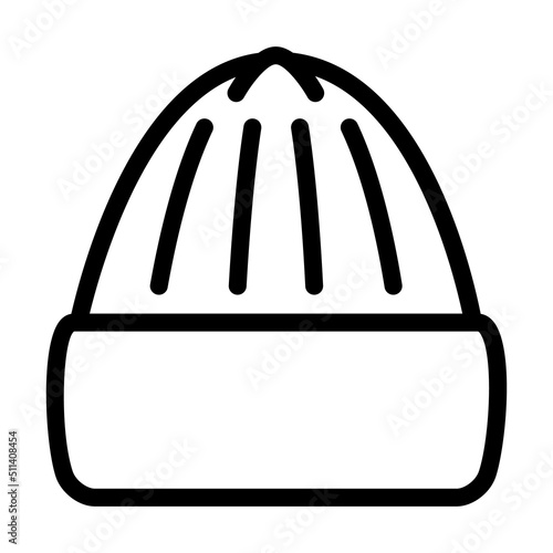 winter season hat line icon vector. winter season hat sign. isolated contour symbol black illustration