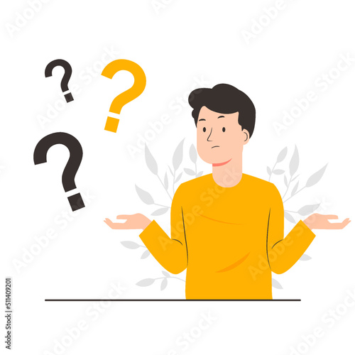 Shrug people confused about something