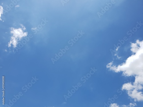 Clear blue sky background