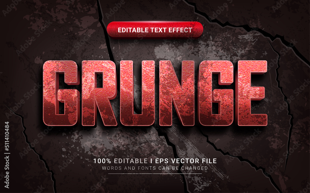 grunge text effect