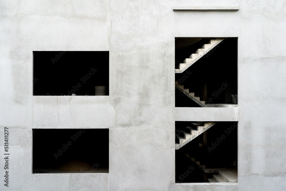 custom made wallpaper toronto digitalconcrete wall under construction. Empty buildings.