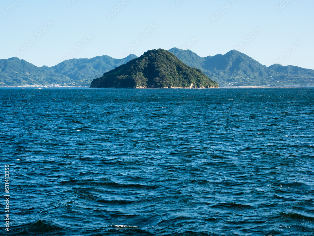 Scenic view Togeshima Island in Hiroshima bay - Hiroshima prefecture, Japan