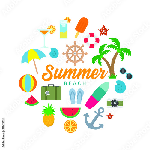 summer vector asset