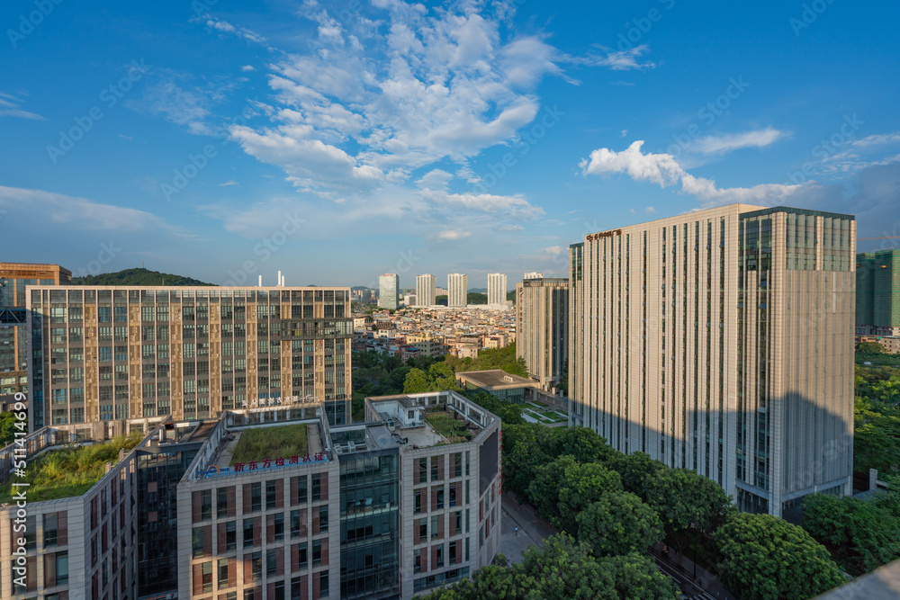 The skyline of Science City, Huangpu District, Guangzhou, Guangdong, China